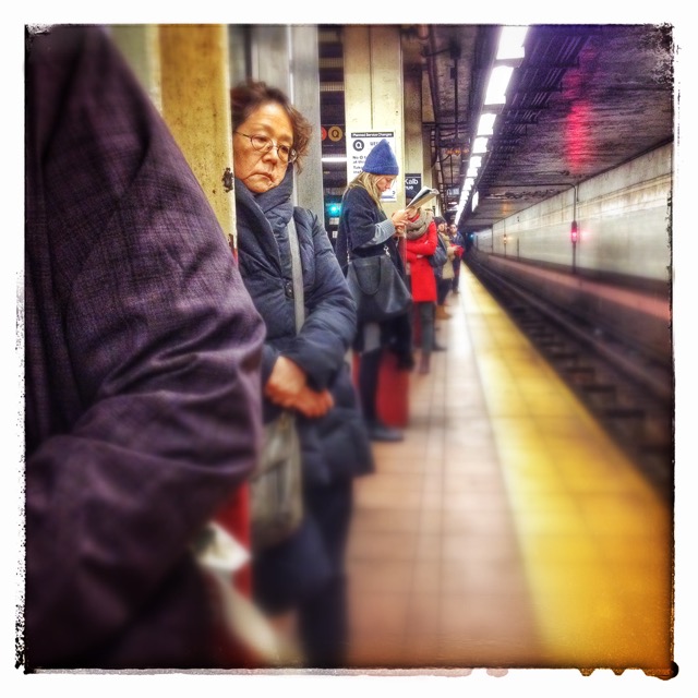 Waiting for the train, Brooklyn